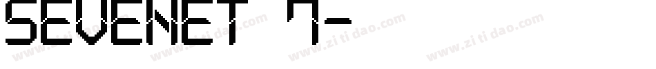 Sevenet 7字体转换